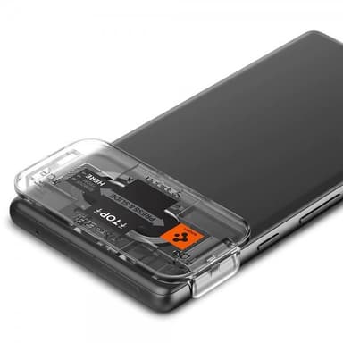 Spigen Google Pixel 7a Kameran linssinsuojus Glas.tR EZ Fit Optik 2-pakkaus Musta