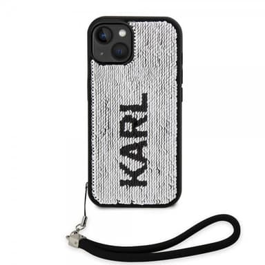 Karl Lagerfeld iPhone 15 Kuori Sequin Musta
