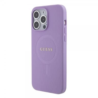 Guess iPhone 15 Pro Max Kuori Saffiano MagSafe Violetti