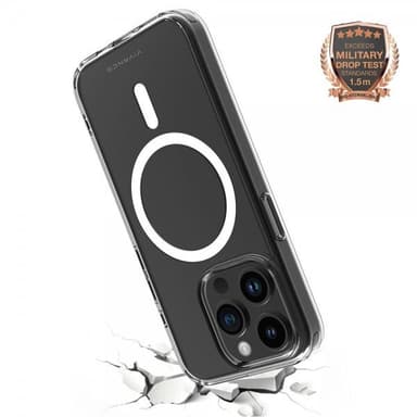Vivanco iPhone 15 Pro Kuori Mag Steady Läpinäkyvä