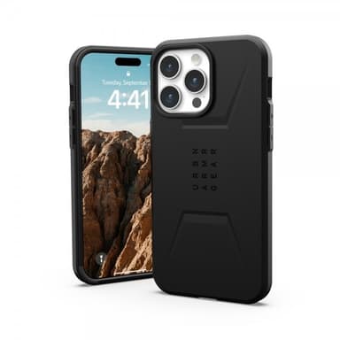 Urban Armor Gear (UAG) iPhone 15 Pro Max Kuori Civilian MagSafe Musta