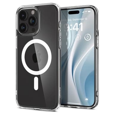 Spigen iPhone 15 Pro Kuori Ultra Hybrid MagFit Valkoinen