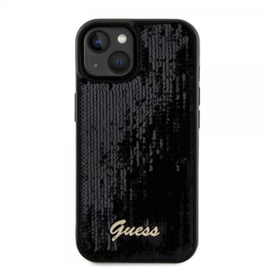 Guess iPhone 15 Kuori Sequin Musta