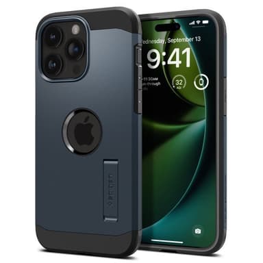 Spigen iPhone 15 Pro Max Kuori Tough Armor MagFit Metal Slate