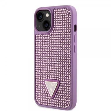 Guess iPhone 15 Plus Kuori Rhinestone Violetti