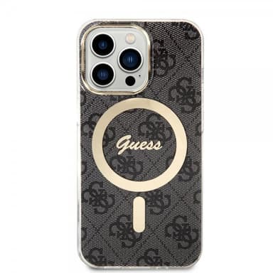 Guess iPhone 13 Pro Kuori 4G Pattern MagSafe Musta