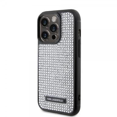 Karl Lagerfeld iPhone 15 Pro Kuori Rhinestone Hopea