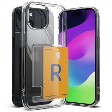 Ringke iPhone 15 Plus Kuori Fusion Card Clear