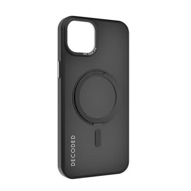 Decoded iPhone 15 Plus Kuori Recycled Plastic Transparant Loop Stand Back Cover Musta