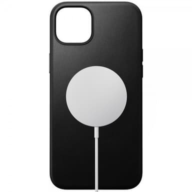 NOMAD iPhone 15 Plus Kuori Modern Leather Case Musta
