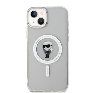 Karl Lagerfeld iPhone 15 Plus Kuori Ikonik MagSafe Läpinäkyvä