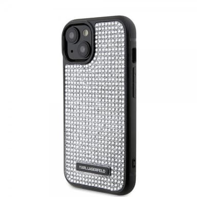 Karl Lagerfeld iPhone 15 Kuori Rhinestone Hopea