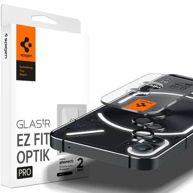 Spigen Nothing Phone (1) Kameran linssinsuojus GLAS.tR EZ Fit Optik Pro 2-pakkaus Musta