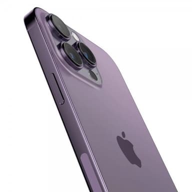 Spigen iPhone 14 Pro/iPhone 14 Pro Max Kameran linssinsuojus GLAS.tR EZ Fit Optik Pro Deep Purple 2-pakkaus