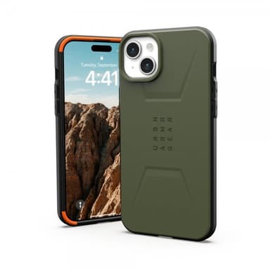 Urban Armor Gear (UAG) iPhone 15 Plus Kuori Civilian MagSafe Olive Drab
