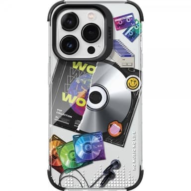 LAUT iPhone 15 Pro Kuori POP RETRO MUSIC MagSafe