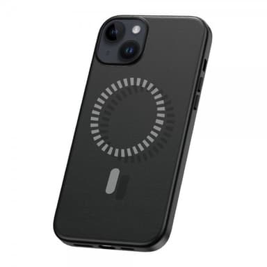 Baseus iPhone 15 Kuori Fauxther Series MagSafe Musta