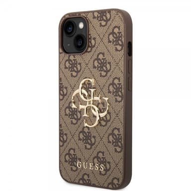 Guess iPhone 15 Kuori 4G Logo Ruskea