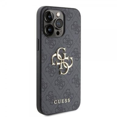 Guess iPhone 15 Pro Max Kuori 4G Logo Harmaa