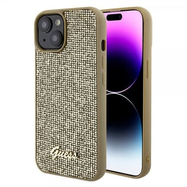 Guess iPhone 15 Kuori Square Mirror Kulta