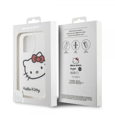Hello Kitty iPhone 15 Pro Max Kuori Kitty Logo Valkoinen