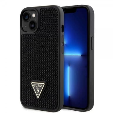 Guess iPhone 15 Kuori Rhinestone Musta