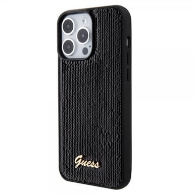Guess iPhone 15 Pro Kuori Sequin Musta