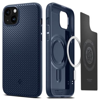 Spigen iPhone 15 Kuori Mag Armor MagFit Navy Blue