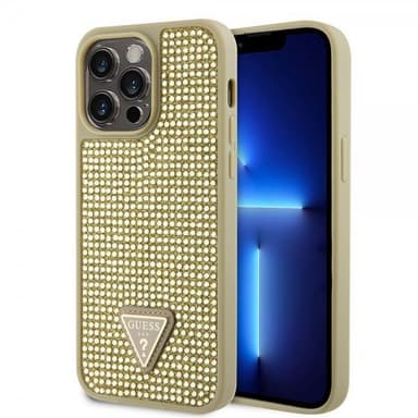 Guess iPhone 15 Pro Max Kuori Rhinestone Kulta