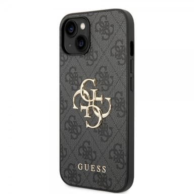 Guess iPhone 15 Kuori 4G Logo Harmaa