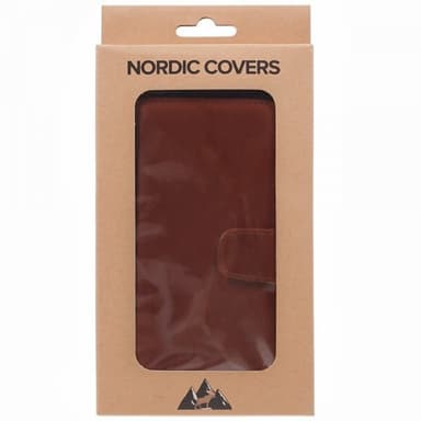 Nordic Covers iPhone 15 Plus Kotelo Essential Leather Maple Brown