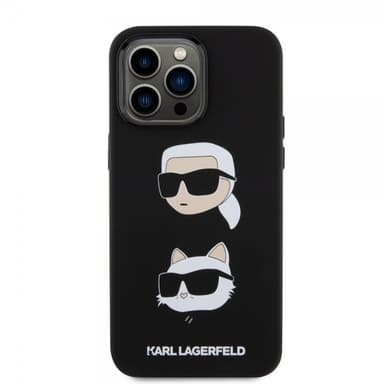 Karl Lagerfeld iPhone 15 Pro Max Kuori Karl & Choupette Musta