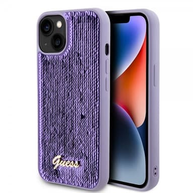 Guess iPhone 13 Kuori Sequin Violetti