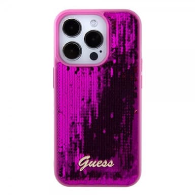 Guess iPhone 15 Pro Max Kuori Sequin Fuschia
