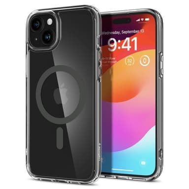 Spigen iPhone 15 Kuori Ultra Hybrid MagFit Graphite