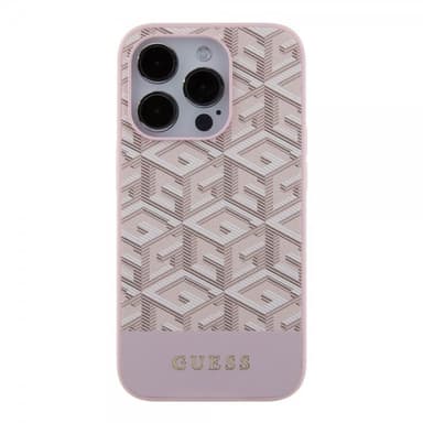 Guess iPhone 15 Pro Max Kuori G Cube MagSafe Vaaleanpunainen