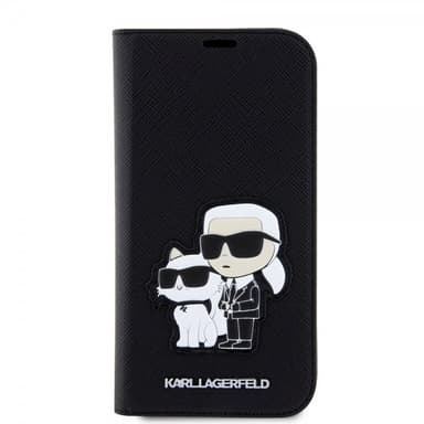 Karl Lagerfeld iPhone 14 Pro Kotelo NFT Saffiano Musta