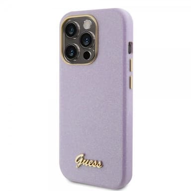 Guess iPhone 15 Pro Kuori Full Glitter Wrapped Lilac