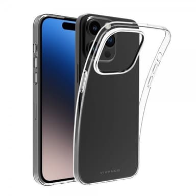 Vivanco iPhone 15 Pro Kuori Slim TPU Läpinäkyvä