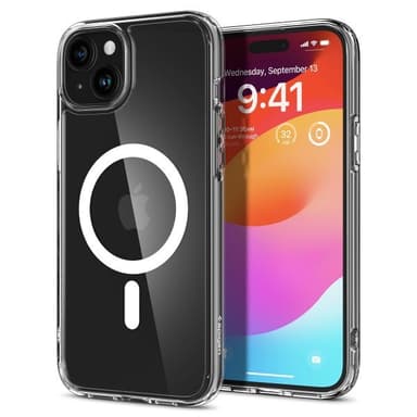 Spigen iPhone 15 Plus Kuori Ultra Hybrid MagFit Valkoinen