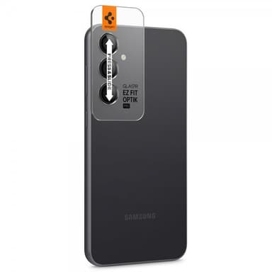 Spigen Samsung Galaxy S23 FE Kameran linssinsuojus Glas.tR EZ Fit Optik 2-pakkaus Musta