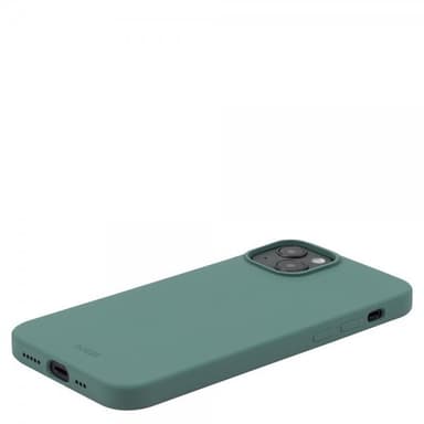 holdit iPhone 15 Plus Kuori Silikoni Moss Green