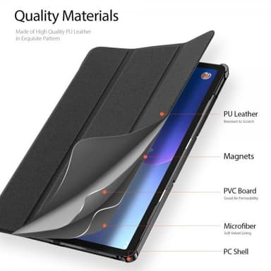DUX DUCIS Lenovo Tab P11 (2nd gen) TB350 Kotelo Domo Series Musta