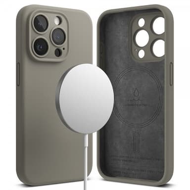 Ringke iPhone 15 Pro Kuori Silicone Magnetic Harmaa