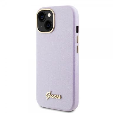 Guess iPhone 15 Kuori Full Glitter Wrapped Lilac