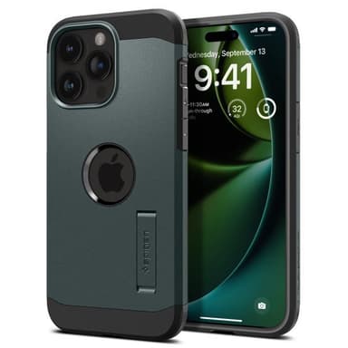 Spigen iPhone 15 Pro Kuori Tough Armor MagFit Abyss Green