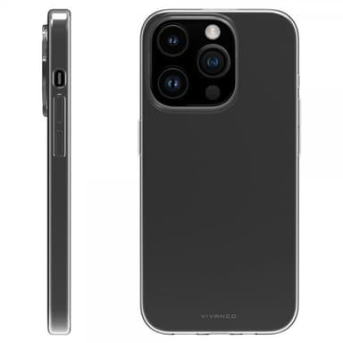 Vivanco iPhone 15 Pro Kuori Slim TPU Läpinäkyvä