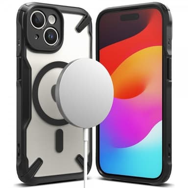 Ringke iPhone 15 Kuori Fusion X Magnetic Matte Black