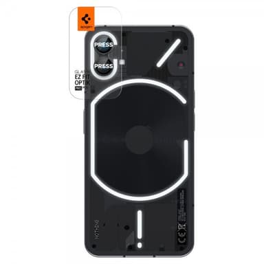Spigen Nothing Phone (1) Kameran linssinsuojus GLAS.tR EZ Fit Optik Pro 2-pakkaus Musta