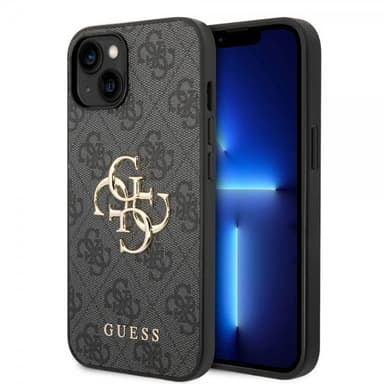 Guess iPhone 15 Kuori 4G Logo Harmaa